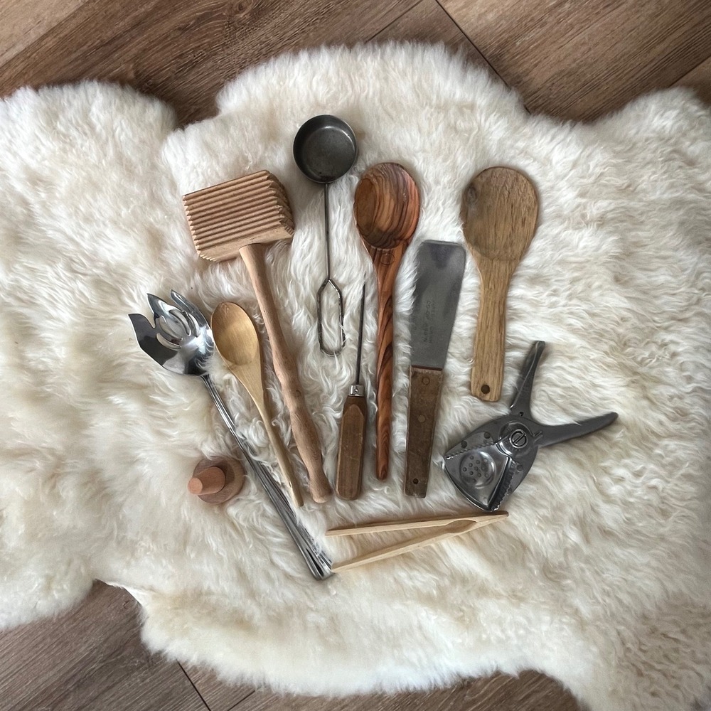 Vintage Rustic Kitchen Utensils Bundle